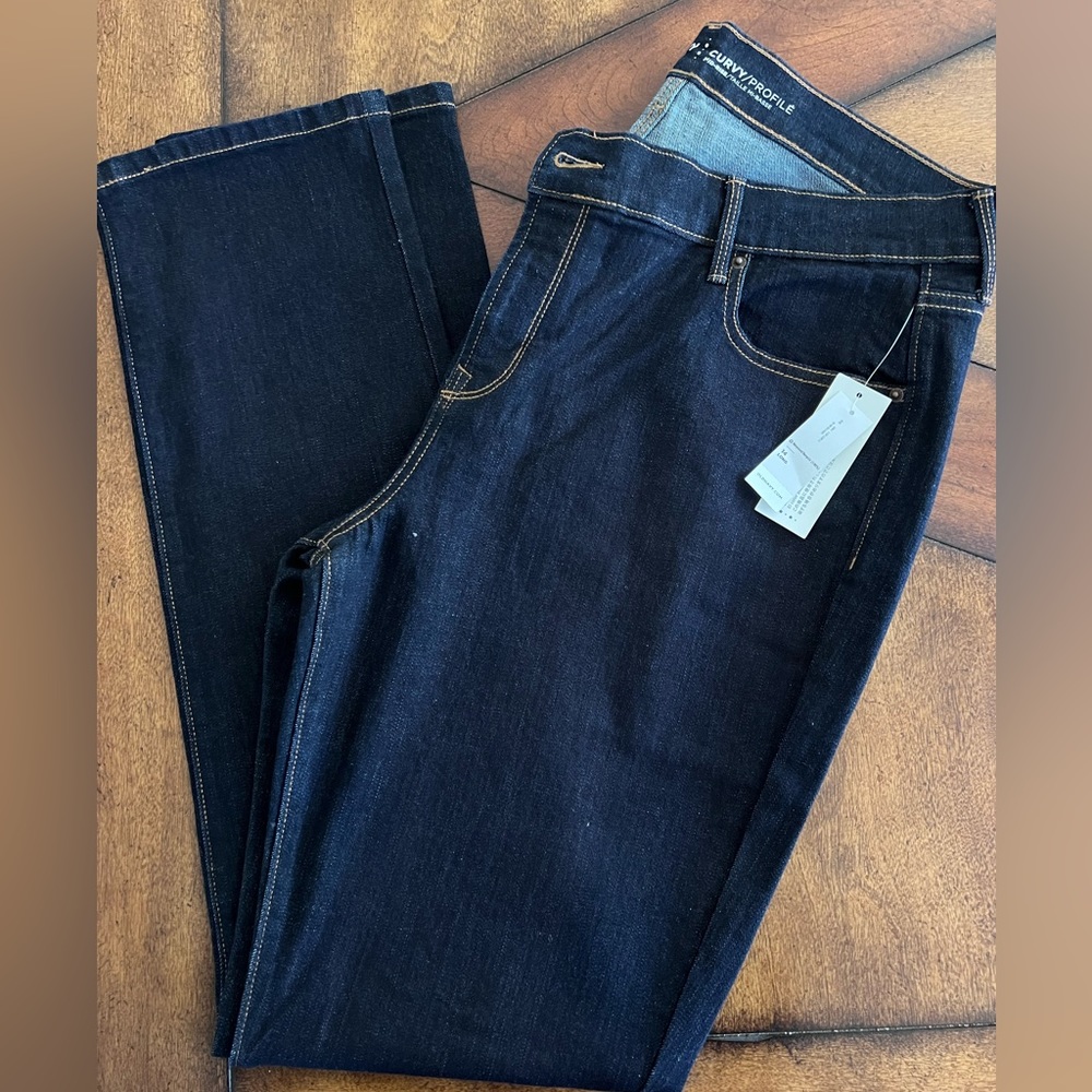 Old Navy Curvy Straight Mid Rise Dark Wash women’s Jeans